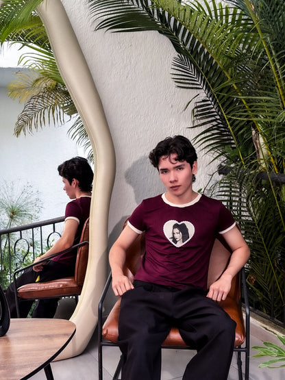 Ringer tee Maroon Lana del Rey
