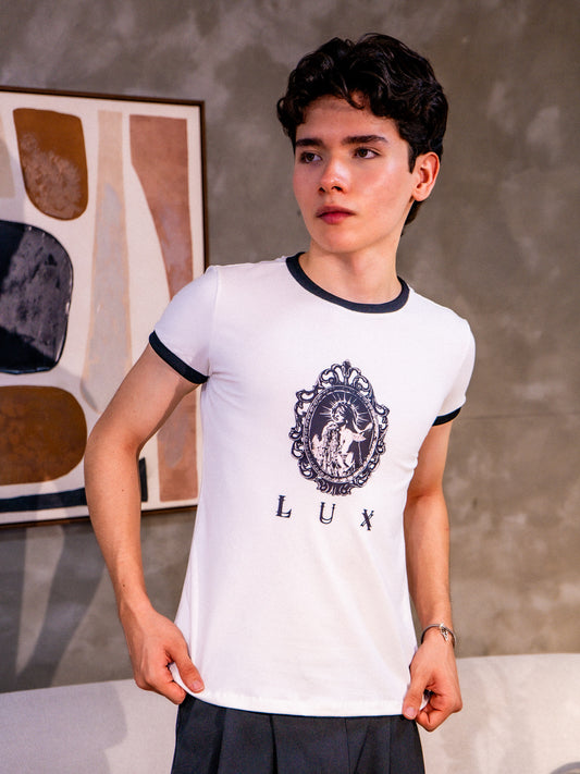 Ringer Tee Lux Rosalía | Lanilla Licrada | B&R Indie Style